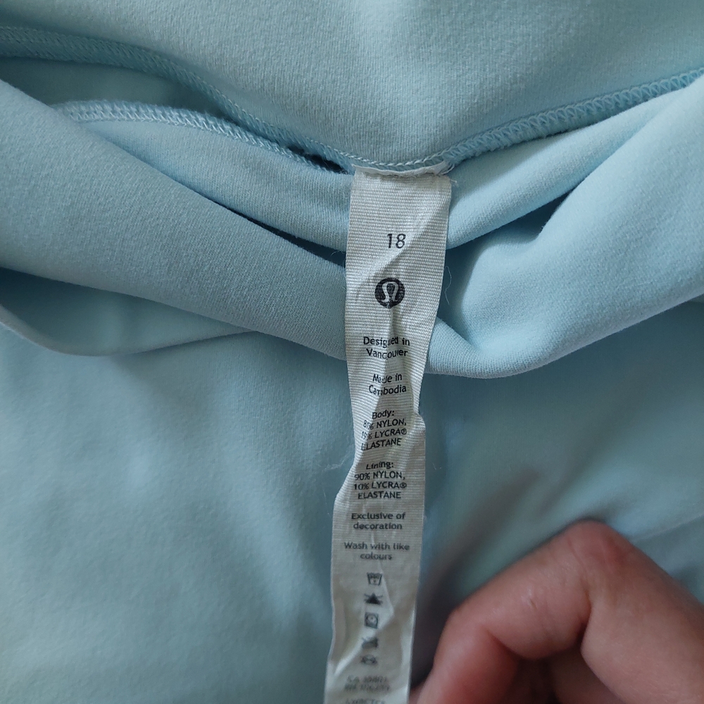 Light Blue High-Waisted Leggings - Picture 4 of 4